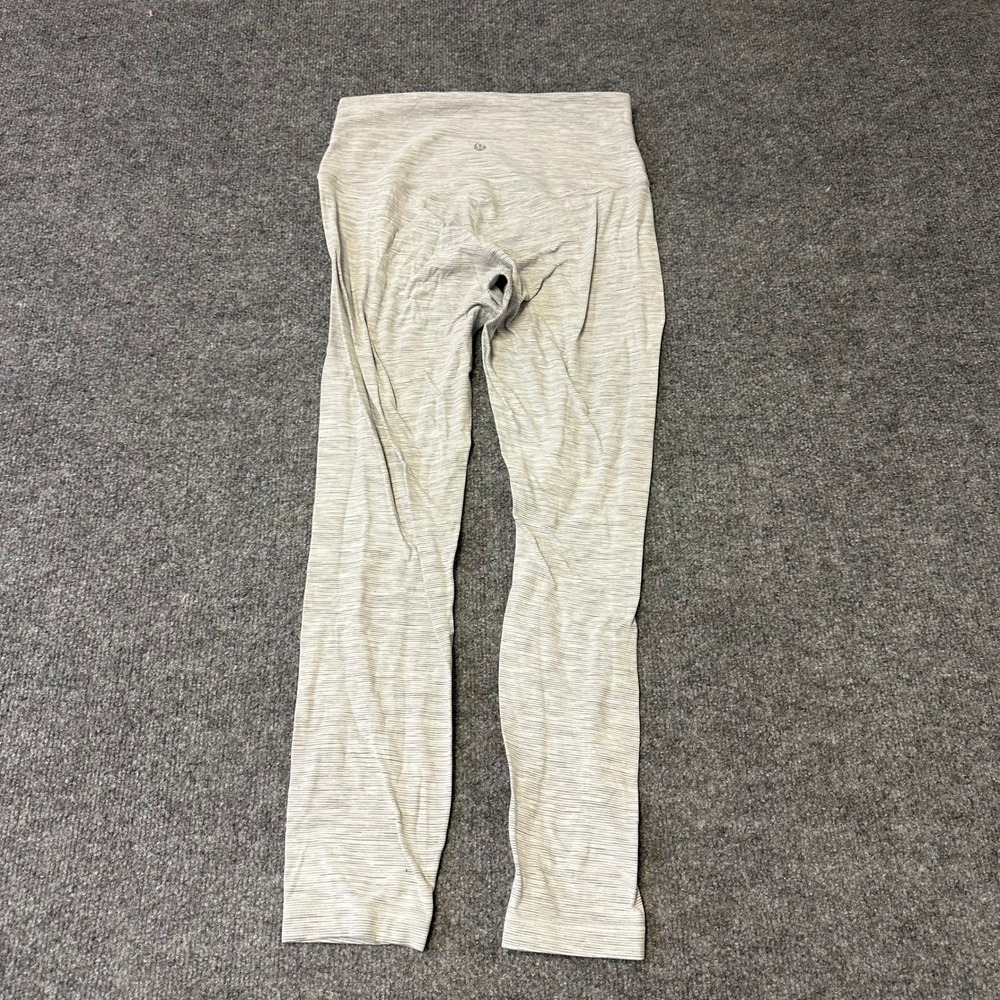 Lululemon Leggings Womens Size 8 Grey White Space Dye Align High Rise 25in